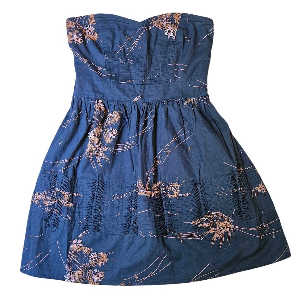 Kimchi Blue Strapless Flora Smocked Dress Size Medium